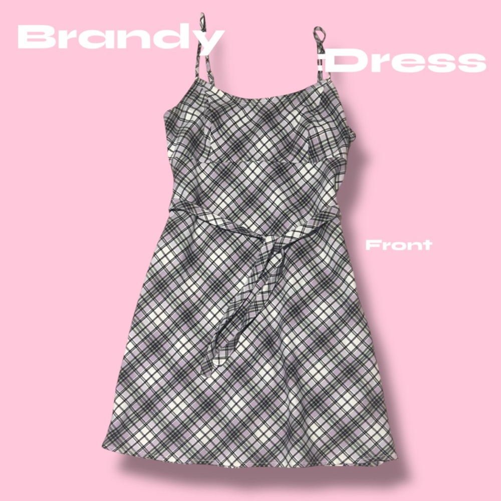 🤍Brandy Melville Lavender Gingham Dress🤍